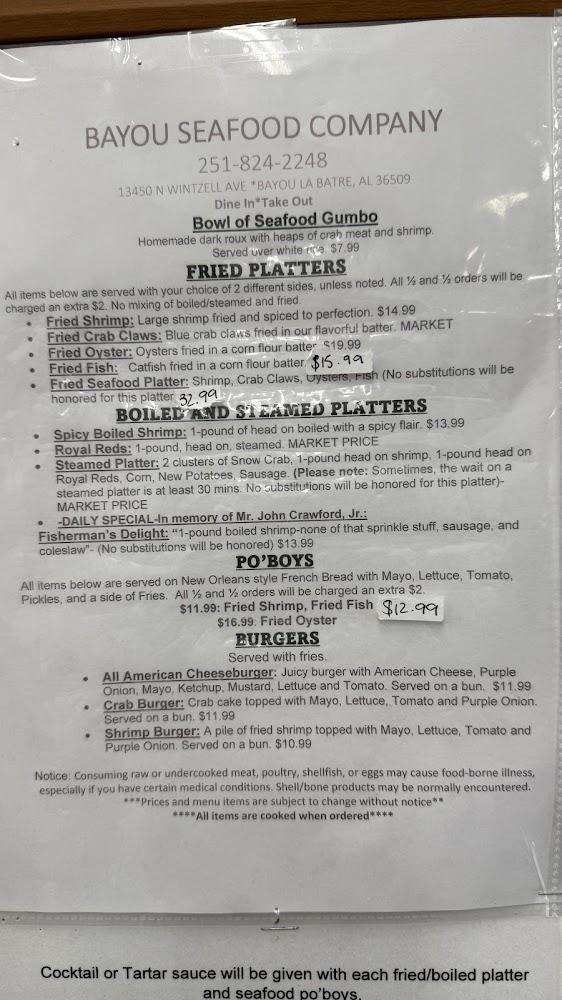 Bayou Seafood Company LLC Fried Shrimp